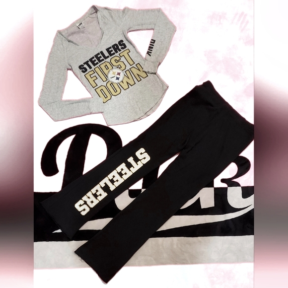 PINK Victoria's Secret Other - VS Pink Steelers Set 💛🖤💛